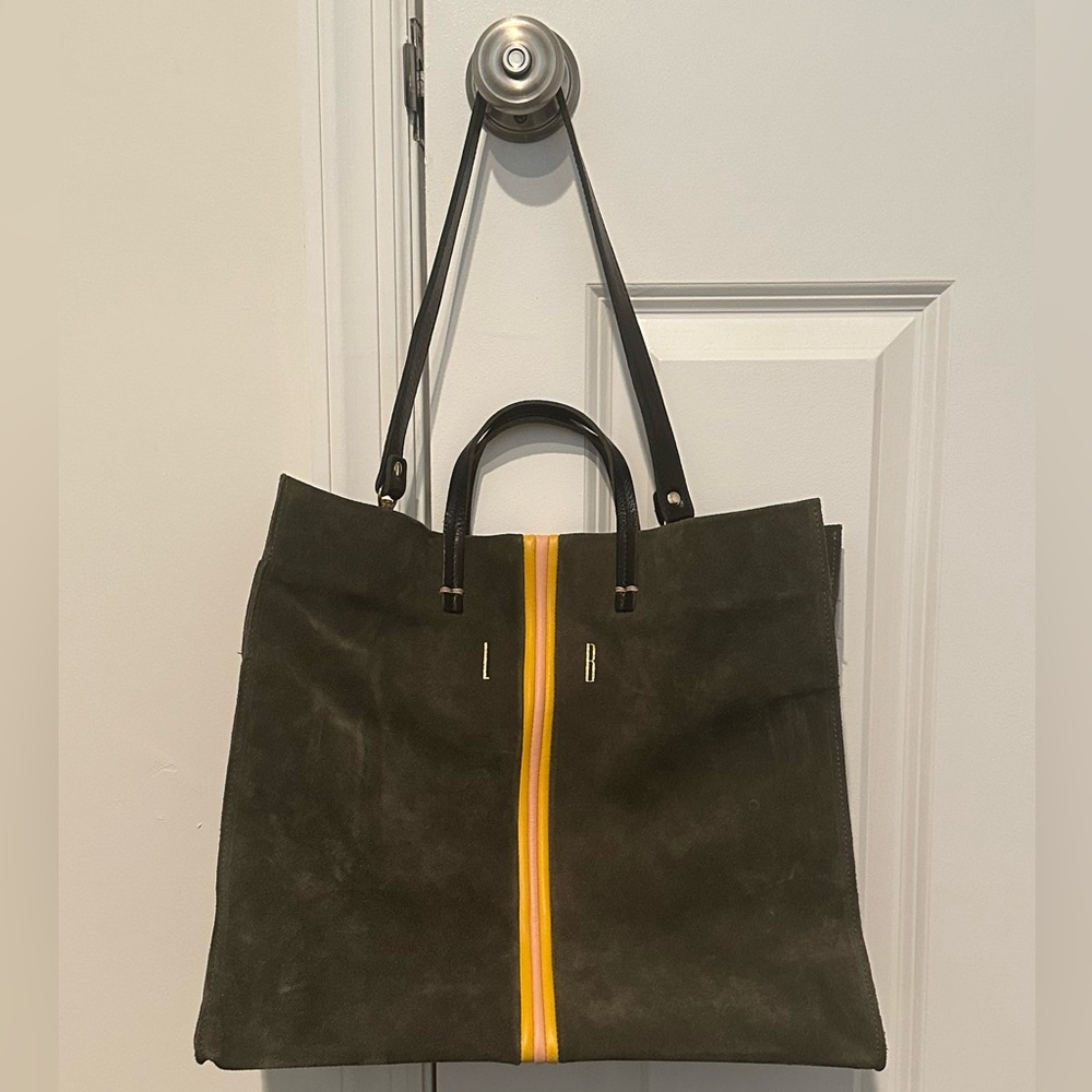 Claire V Suede Simple Tote
